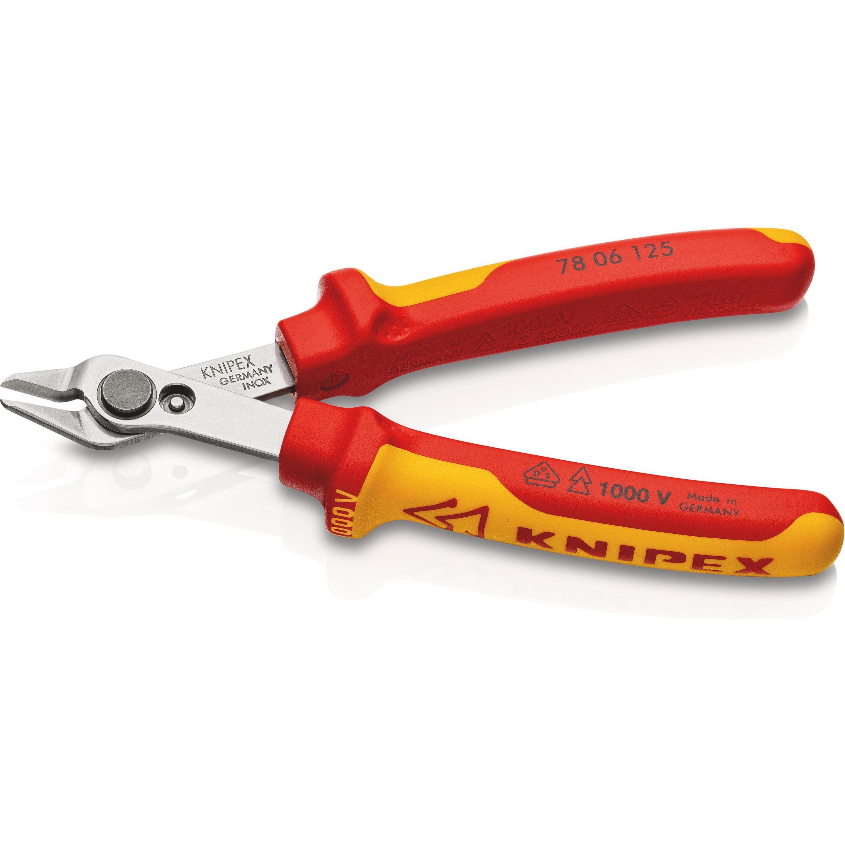 Knipex, Bolzenschneider + Seitenschneider, Electronic Super Knips VDE (125 mm)