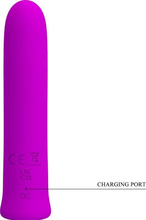 Produktbild Pretty Love Curtis Mini Super Power Vibrator 12 Lila Silikonvibrationen