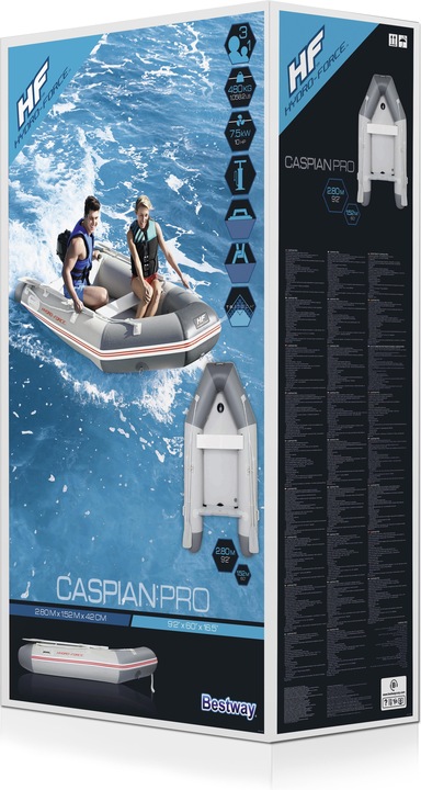 Produktbild Bestway inflatable pontoon 280 x 152 x 42 cm 65047 (196 cm, 3 Pers.)