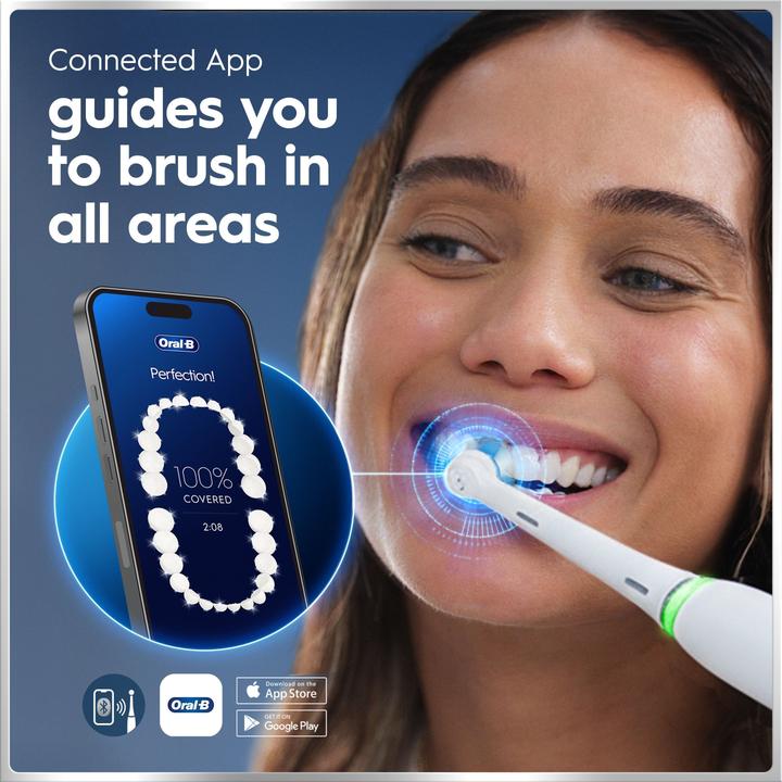 Produktbild Oral-B Oral B - iO6 Electric Toothbrush - Grey - 2 Brush Heads, Premium Travel Case