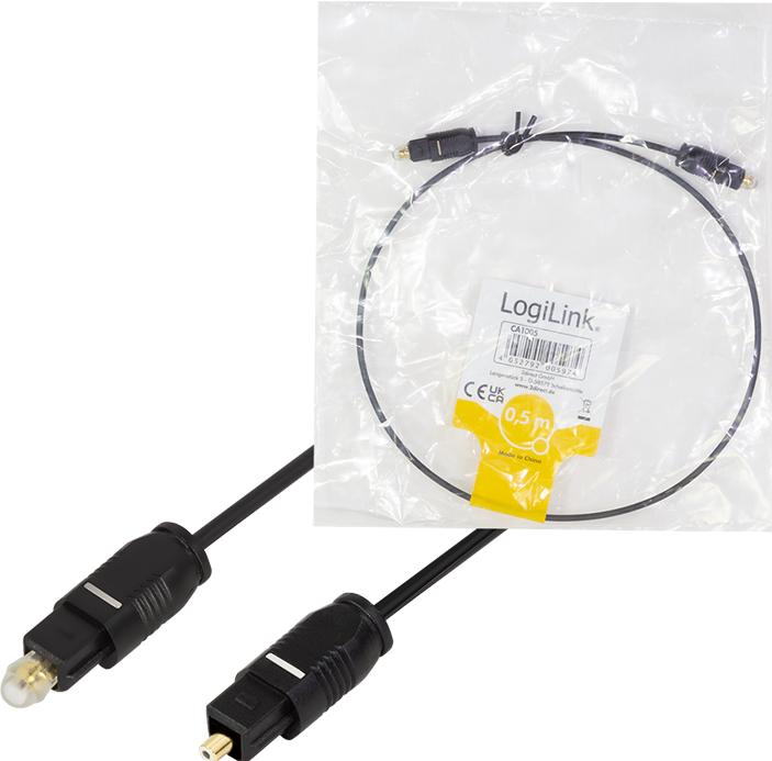 Actual product image LogiLink CA Toslink (0.50 m, Optical)