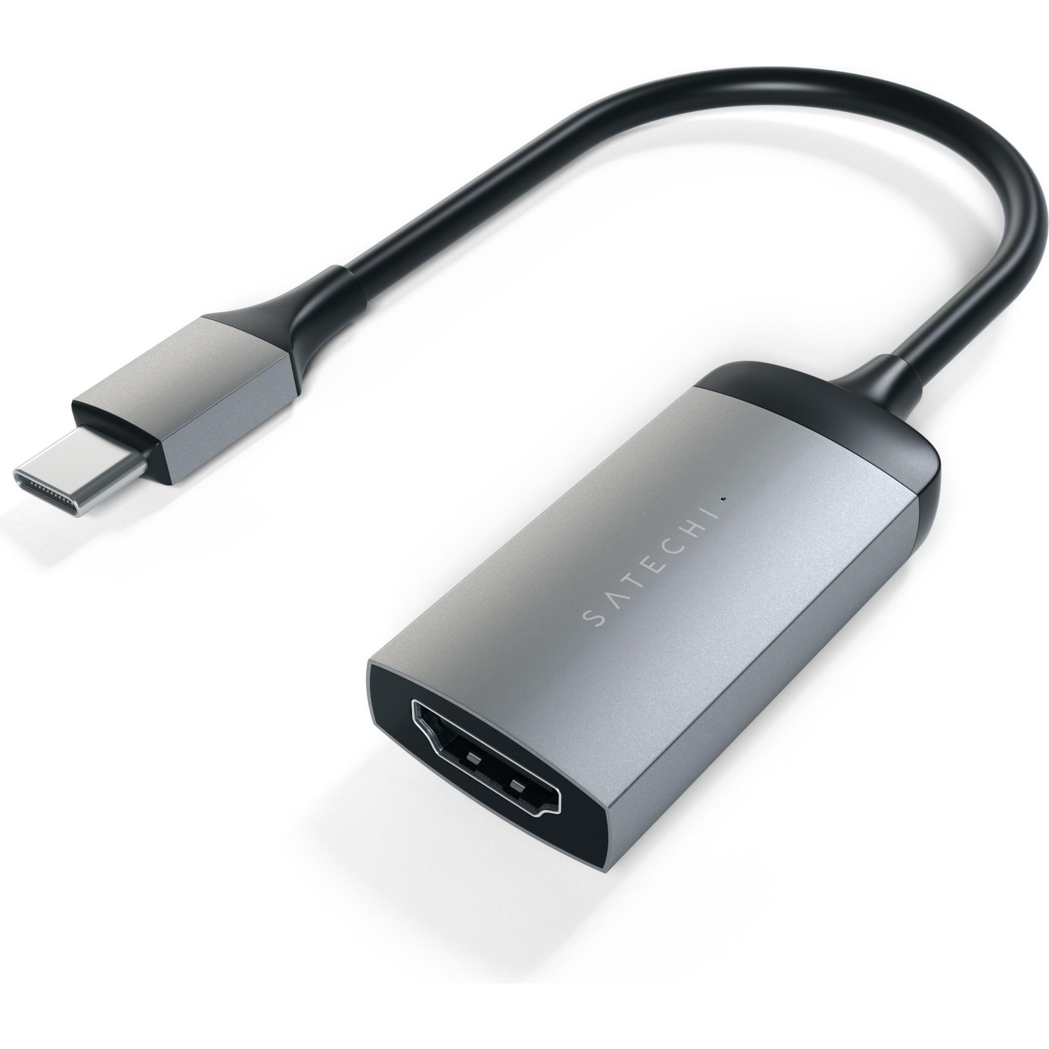 Satechi USB-C zu (HDMI, 20 cm), Data + Video Adapter, Grau