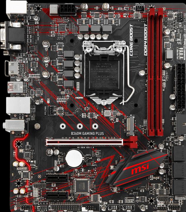 Produktbild MSI B360M Gaming Plus (LGA 1151, Intel B360, mATX)