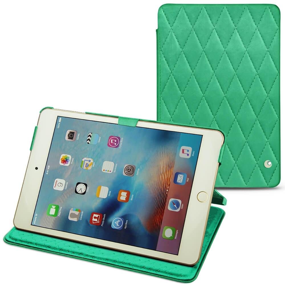 Noreve Lederschutzhülle horizontal (IPad Mini 4), Tablet Hülle, Grün