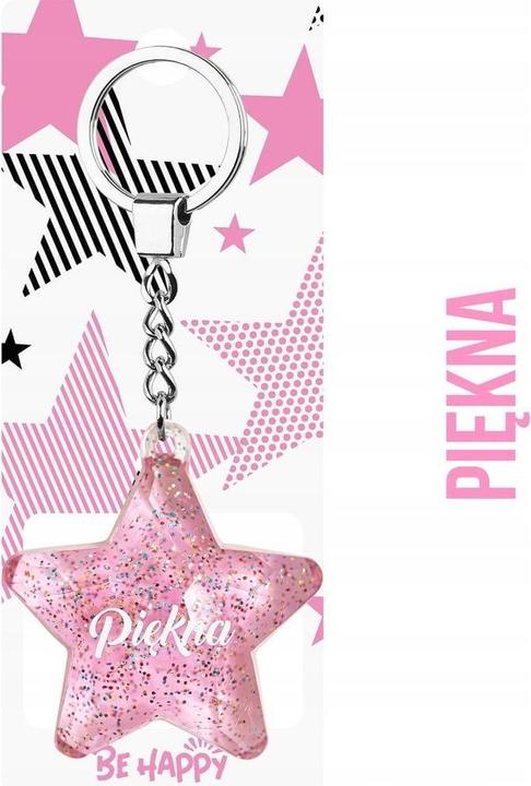 Actual product image Triton Beautiful star keyring pendant