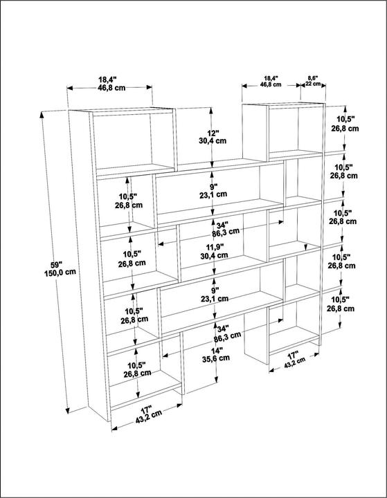 Produktbild Hanah Home Miles (163.5 x 22 x 150 cm)