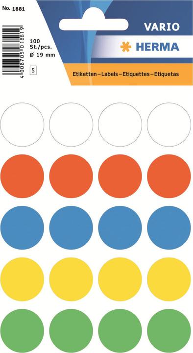 Actual product image HERMA Marking points