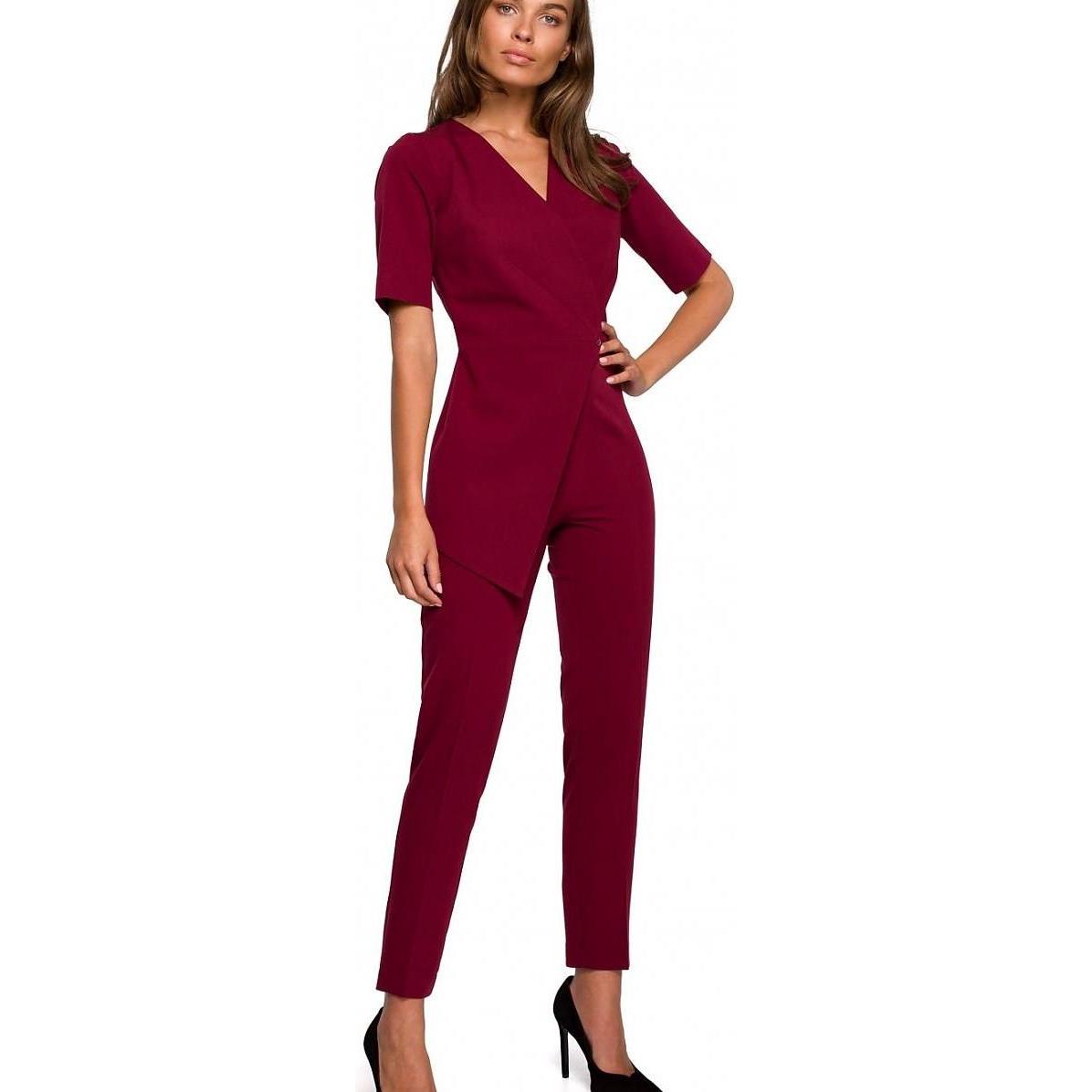 Thumbnail - Stylove, Jumpsuit, Overall, Rot, (L)
