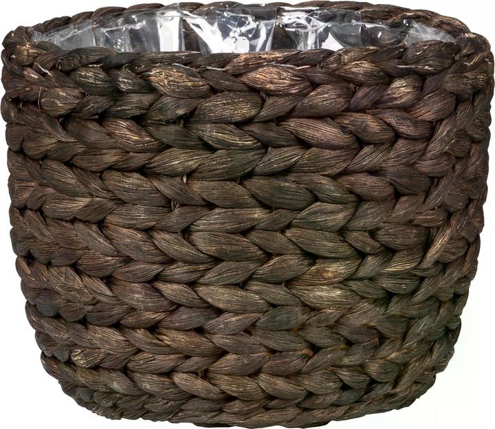 Immagine prodotto Scheurich Giacinto d'acqua 28, fioriera/vaso in vimini in giacinto d'acqua Colore: Marrone, 28 (28 cm)