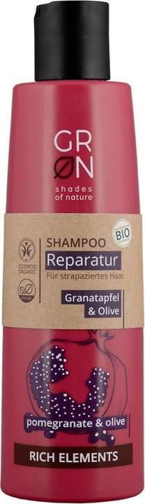 Actual product image GRN RICH Shampoo Reparatur Granatapfel & Olive (250 ml, Liquid shampoo)