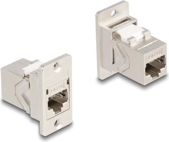 Actual product image Delock Panel Mount RJ45 Keystone module female to male connector (Keystone module)
