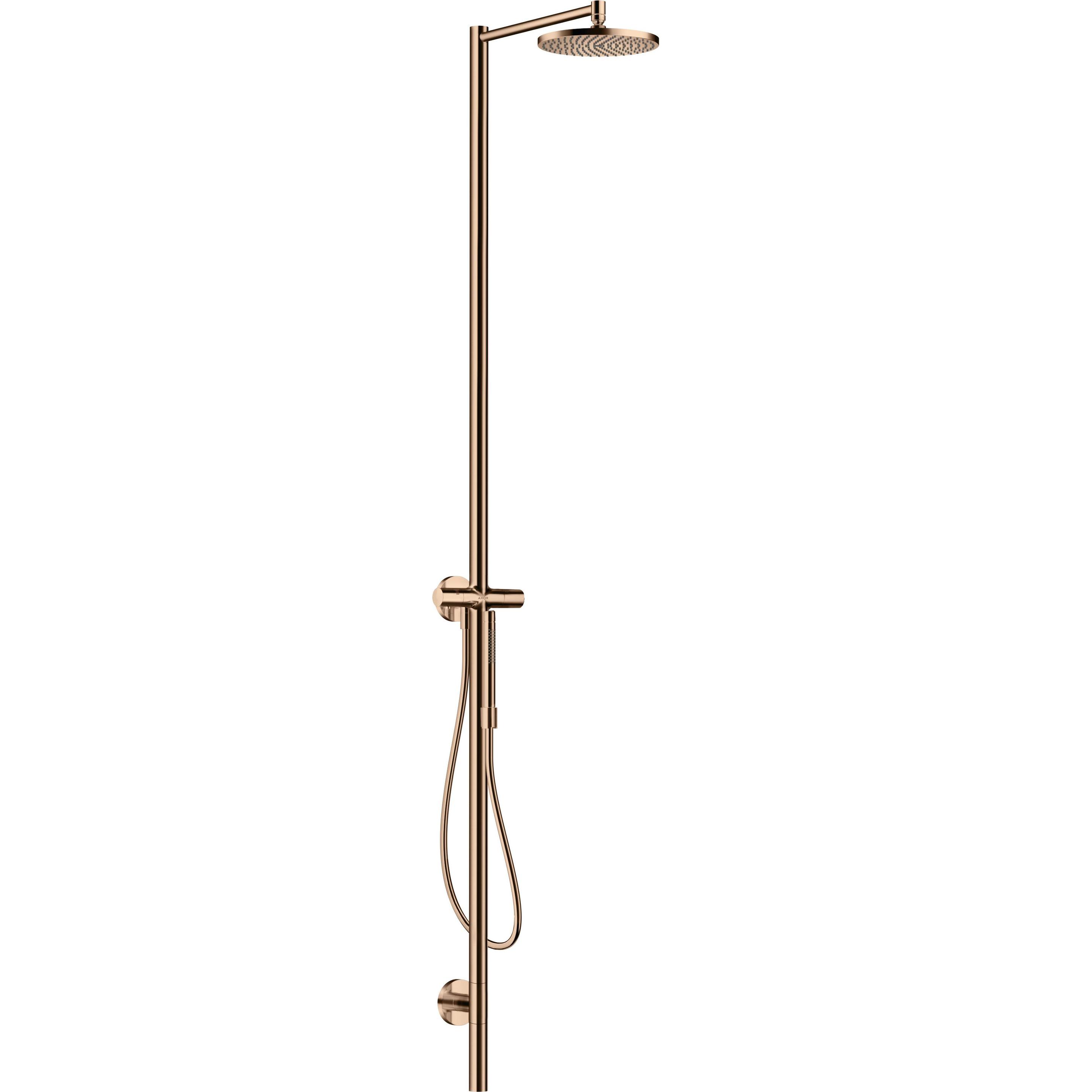 hansgrohe, Duschsystem, AXOR Starck Nature Duschsäule Set, mit Kopfbrause 240 1jet, Aufputzmontage