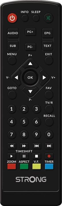Actual product image Strong DVB-T2 HD, free-to-air reciever, with PVR function (64 GB, DVB-T2, CI+ slot)