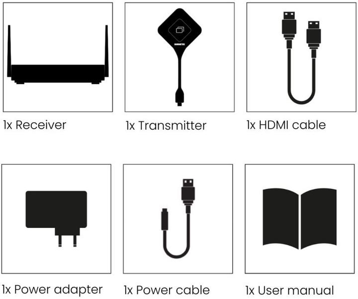 Immagine prodotto Marmitek Stream 4K Pro - Sistema di presentazione HDMI 4K wireless - Soluzione per conferenze 4K