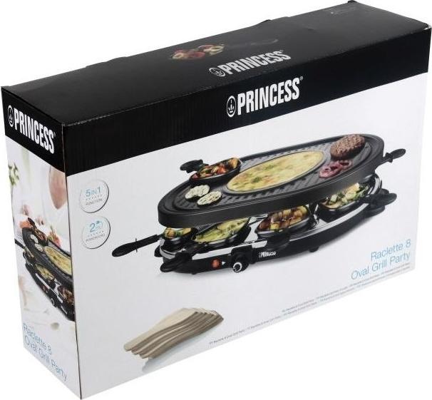 Actual product image Princess 162700 Raclette 8 Oval Grill Party