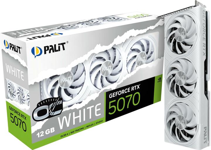 Actual product image Palit Grafikkarte RTX5070 WHITE OC 12 GB GDDR7 (12 GB)