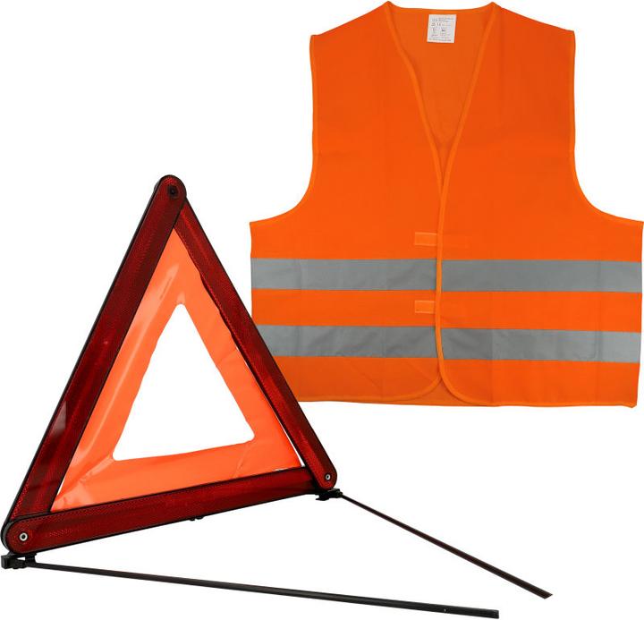 Cartrend Warning triangle and safety vest