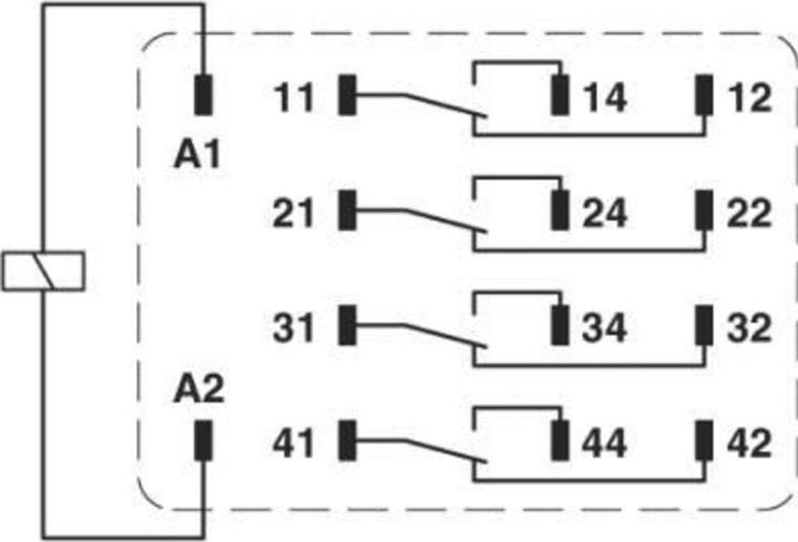 Produktbild Phoenix Contact REL-IR4 Plug In Power Relay 12DC/4X21AU