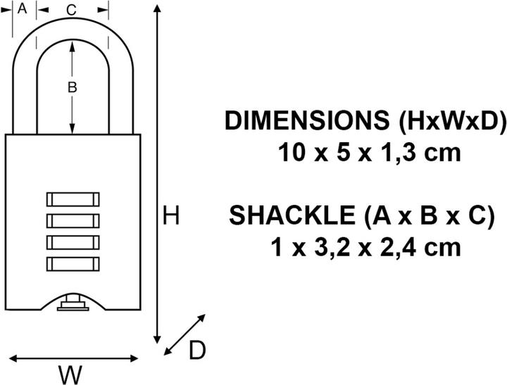 Produktbild Master Lock Zahlenschloss