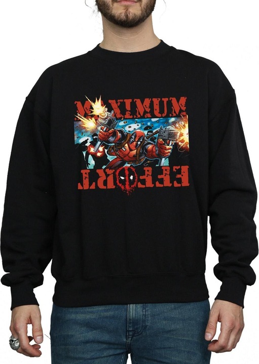 Image du produit - Sweat DEADPOOL MAXIMUM EFFORT - Homme (L)