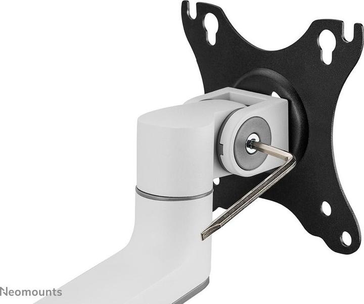 Actual product image Neomounts Table mount dual 100x100 -8kg 17-27"/h?v/incline/pivot/clamp/white? (Table, 27")