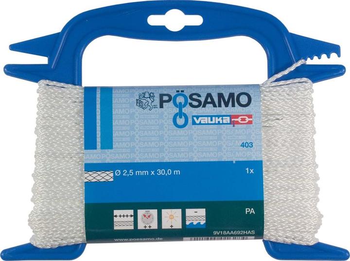 Magni Formaat 4011645044065 - pa-touw 6 mm geflitst wit lg-rol 20 m (20 m)
