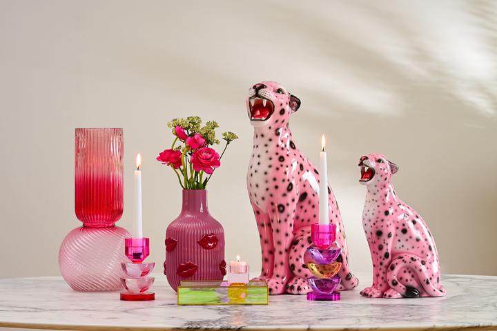 Actual product image Giftcompany Wildcat Leopard S rosa 34cm