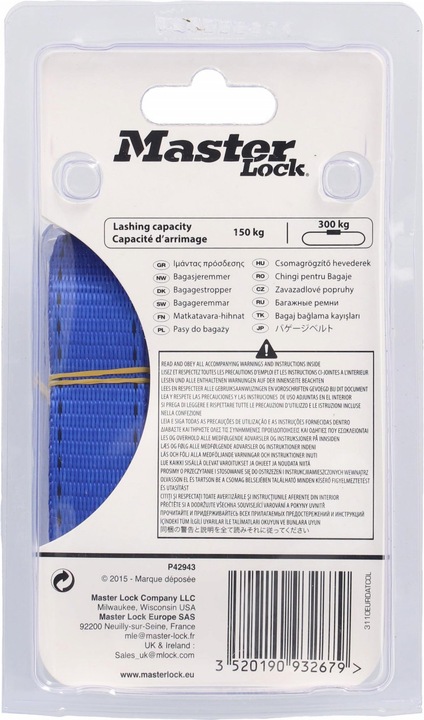 Immagine prodotto Master Lock Cinghie di fissaggio
