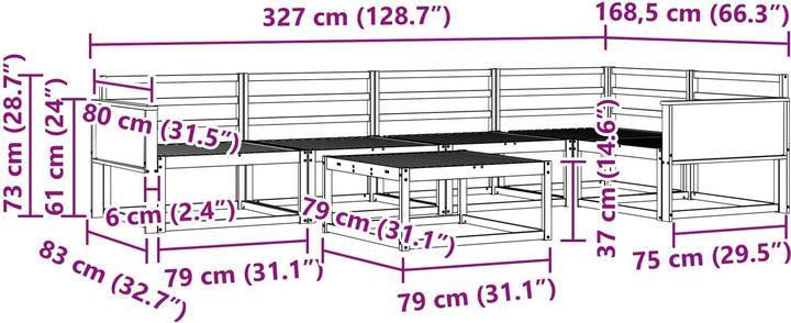 Produktbild vidaXL Gartenmöbel Set