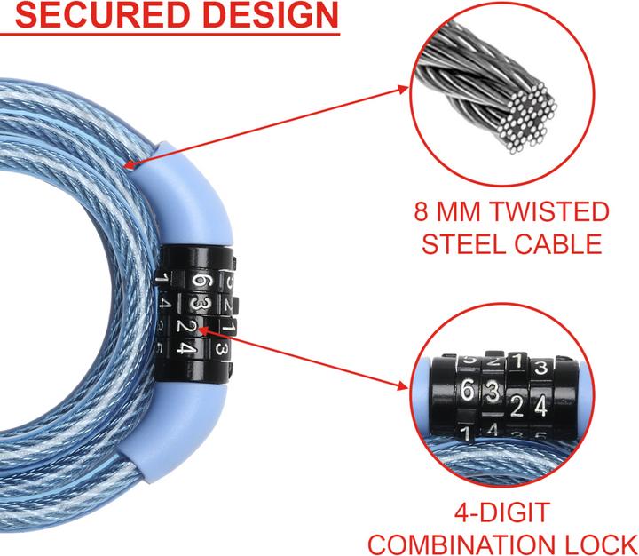 Actual product image Master Lock Spiral lock (120 cm)