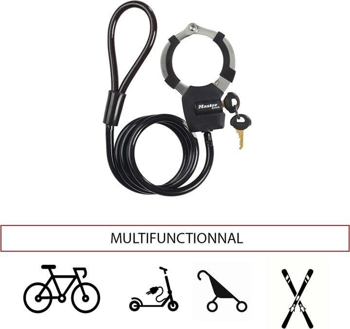 Produktbild Master Lock Handschellenschloss Street Cuff (100 cm)