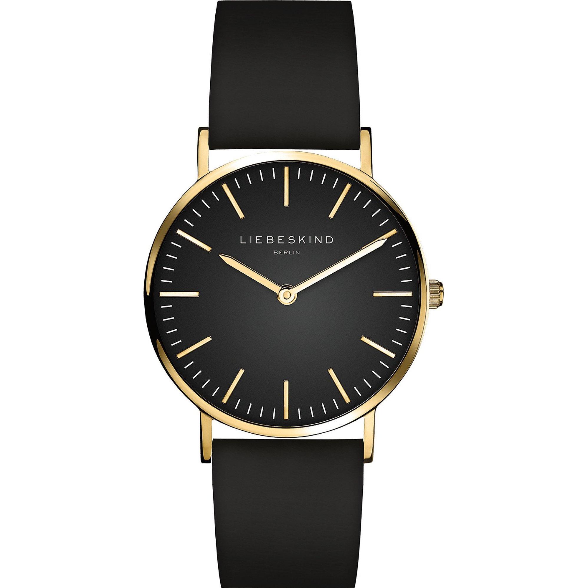 Liebeskind Berlin, Armbanduhr, Damenuhr, Schwarz, (Analoguhr, 34 mm)