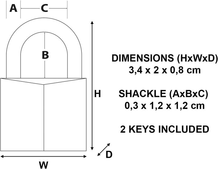 Actual product image Master Lock Vorhängeschloss