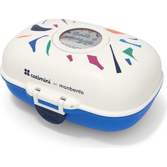Monbento Gram Kinder-Lunchbox, Catimini Blue Terrazzo, Lunchbox, Blau