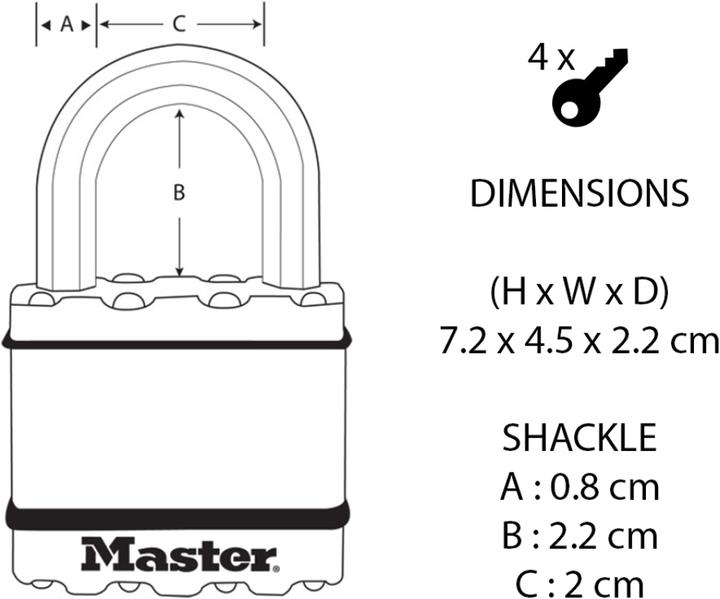 Produktbild Master Lock Excell Schloss