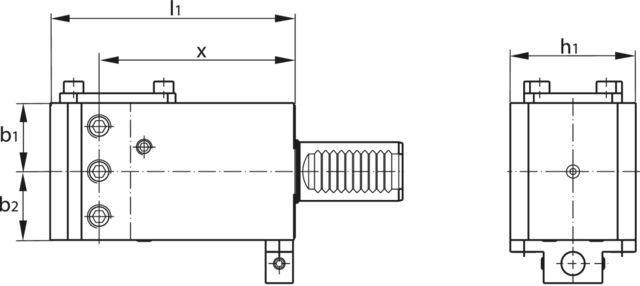 Image du produit EWS Porte-outils combiné pour barres d’alésage, fendu