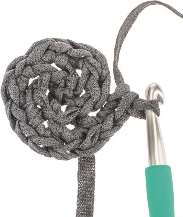 Productafbeelding Glorex Wollen Macramé banden 250 g, zwart (125 m)