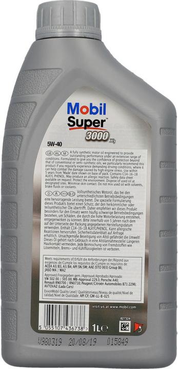 Actual product image mobil Super 3000X1 (1 l, SAE 5W-40)