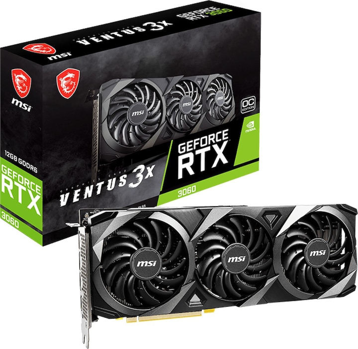 Actual product image MSI GeForce RTX 3060 VENTUS 3X 12G OC (12 GB)