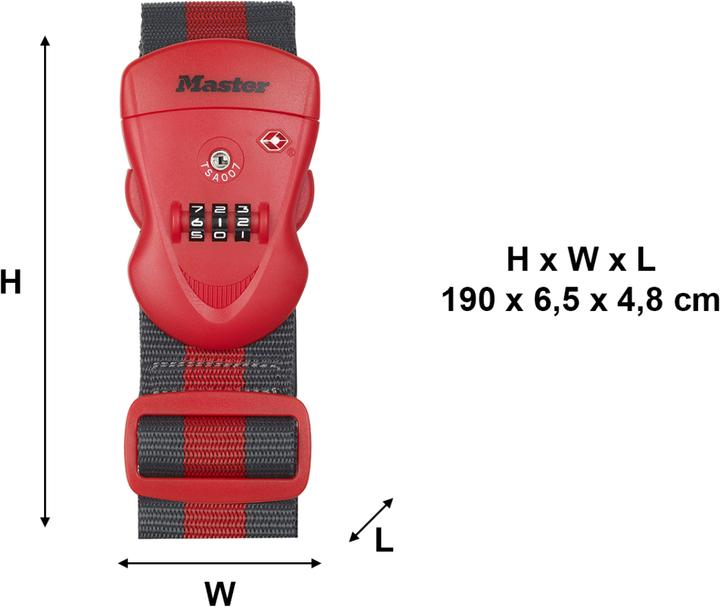 Produktbild Master Lock Gepäckgurt (Schlösser & Anhänger)