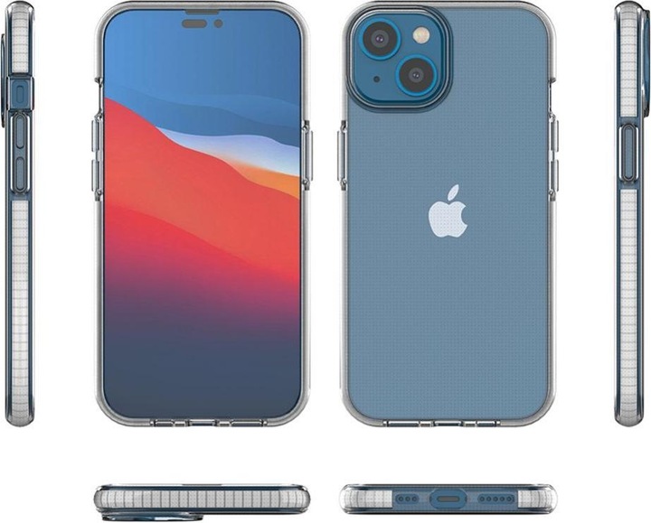 Actual product image Hurtel Spring Case case for iPhone 14 silicone case with a frame black (Apple iPhone 14)