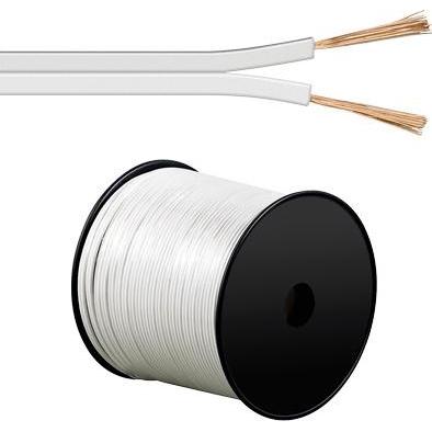 Alcasa SH-LKW39 audio cable White (100 m), Lautsprecherkabel, Weiss
