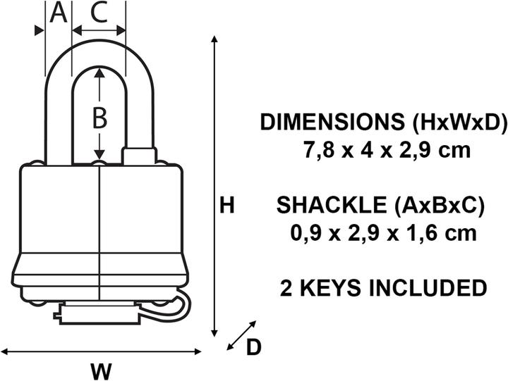 Produktbild Master Lock 7804eurd