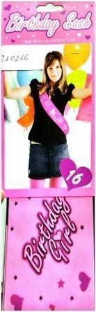 Actual product image Creative Party Foil Metallic 16th Birthday Party Sash