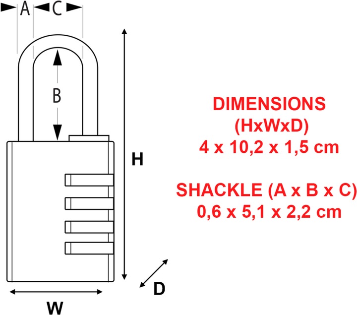 Image du produit Master Lock combination lock