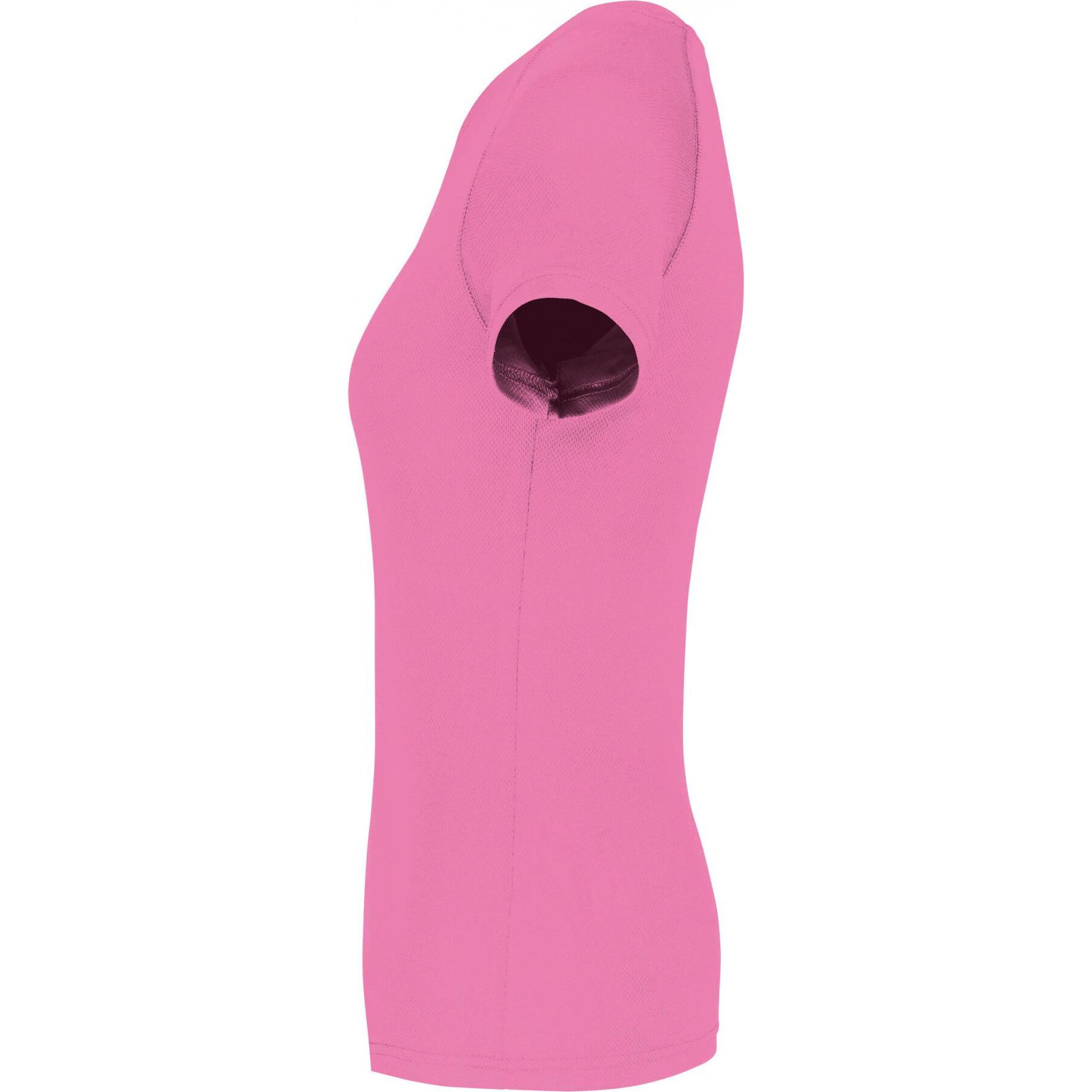 Thumbnail - Proact, Damen, Sportshirt, Recyceltes Rundhals-Trikot, Damen (L), Rosa, L