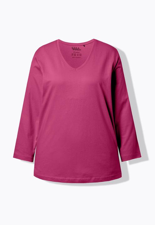 Produktbild Ulla Popken Shirt, V-Ausschnitt, Relaxed, Langarm (60)