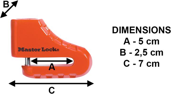 Produktbild Master Lock Scheibenbremsenschloss