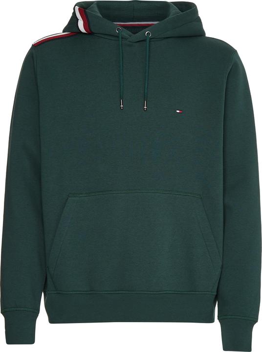 Immagine prodotto Tommy Hilfiger Felpa con cappuccio Global Stripe Uomo, Hunter, M (M)