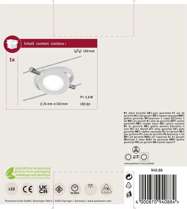 Produktbild Paulmann Wire System RoundMac (200 lm)